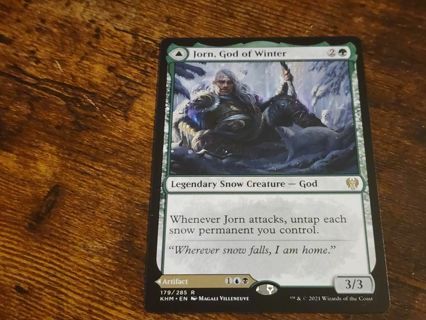 Magic the gathering mtg Jorn God of Winter rare card Kaldheim