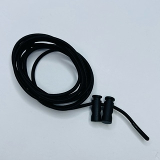 59” Black Elastic Cord with 2 Cord Clamps 