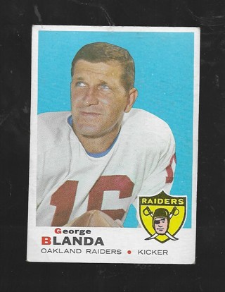 1969 TOPPS GEORGE BLANDA #232