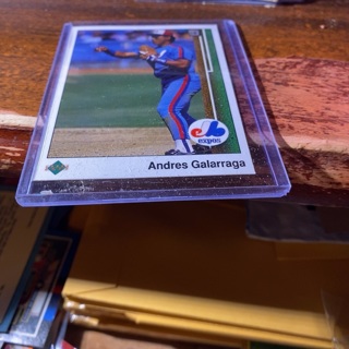 1989 upper deck andres galarraga baseball card 