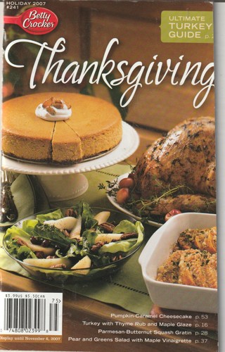 Soft Covered Recipe Book: Betty Crocker: Thanksgiving