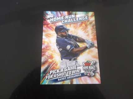 2024 Topps Series 2 "Home Run Challenge" Randy Arozarena  insrt card  # HRC-25   rays  (Unscratched)