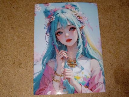 Beautiful girl new 1⃣ vinyl sticker no refunds regular mail only Very nice win 2 or more get bonus