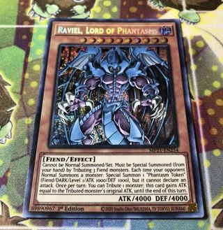 Secret Rare Holo Yugioh Card Raviel lord of Phantasm