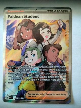 Paldean student 231/091 double rare holo nm pokemon