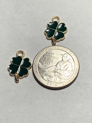 SHAMROCK CHARMS~#7~DARK GREEN~ST. PATRICK’S DAY~FREE SHIPPING!