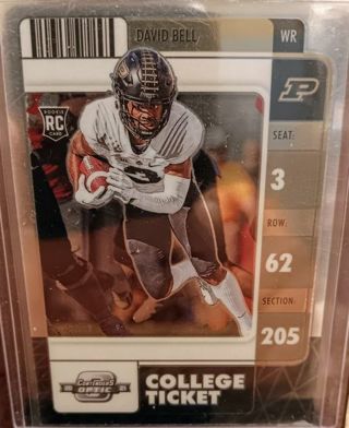 2022 CHORONICLES CONTENDERS OPTIC DRAFT PICKS DAVID BELL #30 CLEVELAND BROWNS