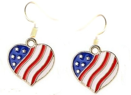 4th of July Earrings Style 2 LOT 2 (PLEASE READ DESCRIPTION)