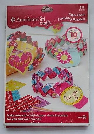 American Girl Crafts Paper Chain Friendship Bracelets - Colorful Girl's Jewelry Kit by EKSuccess