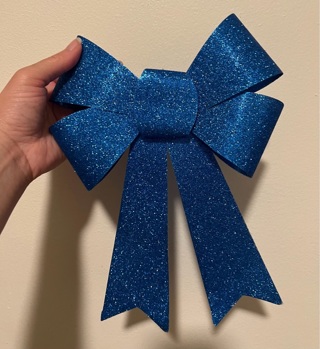 Radiant Blue Decor Bow 