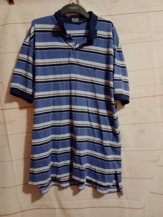 Men's Blue Polo Shirt 2XL