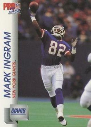 Tradingcard - NFL - 1992 Pro Set #593 - Mark Ingram - New York Giants