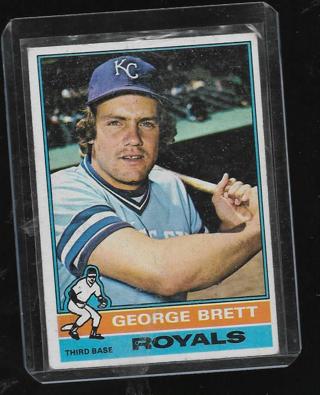 1976 TOPPS GEORGE BRETT #19 2ND YEAR CARD ($80.00 BV.)
