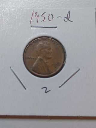 1950-D Lincoln Wheat Penny! 14.2