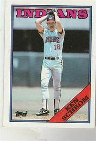 Ken Schrom 1988 Topps Cleveland Indians