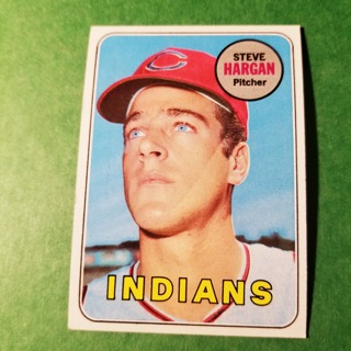 1969 - TOPPS BASEBALL CARD NO. 348 - STEVE HARGAN - INDIANS