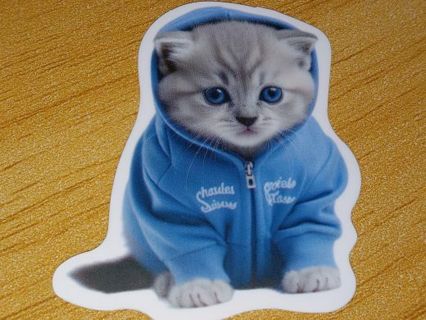 Cat Cute new 1⃣ vinyl lap top sticker no refunds regular mail very nice quality