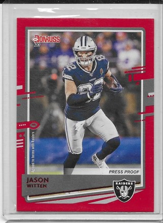 Jason Witten 2020 Donruss Press Proof Red #83