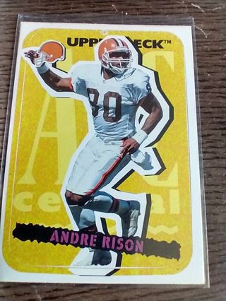 Andre Rison Browns Sticker Card Upper Deck