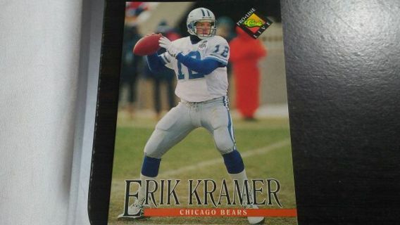 1894. CLASSIC PRO LINE LIVE EROK KRAMER CHICAGO BEARS/DETROIT LIONS FOOTBALL CARD# 14