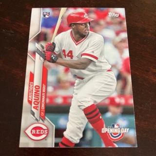 2020 Topps Opening Day - [Base] #147.1  Aristides Aquino (White Jersey)