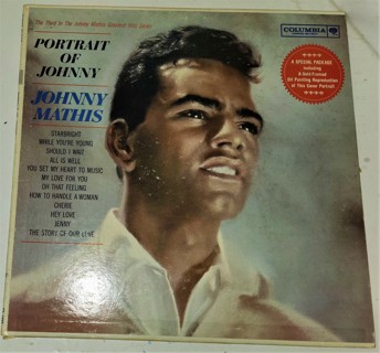 1961 Columbia Records Johnny Mathis PORTRAIT OF JOHNNY LP