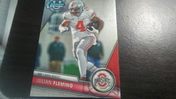 2023 BOWMAN CHROME ROOKIE JULIAN FLEMING OHIO STATE FOOTBALL CARD# 109