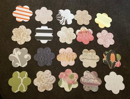 Flower Paper Craft Embellishments (Mixed Patterns)