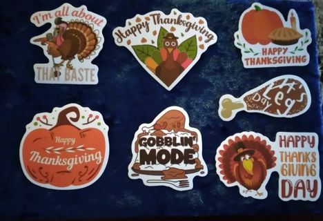 7 - "THANKSGIVING STICKERS "