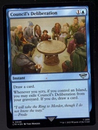 Council's Deliberation 0046 Uncommon Foil Lord of the Rings MTG 