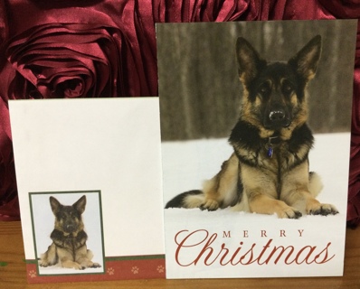 German Shepherd Dog Christmas Card