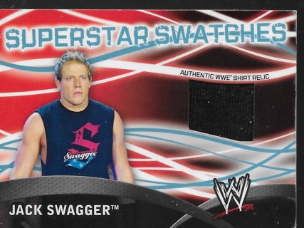 JACK SWAGGER SUPER STAR SWATCH T-shirt 2011 TOPPS WWE