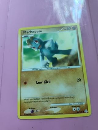 Machop Pokemon Card