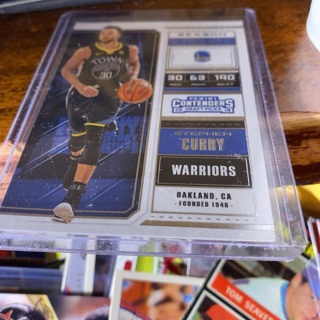 2018 panini contenders draft picks season ticket Stephen curry basketball card 