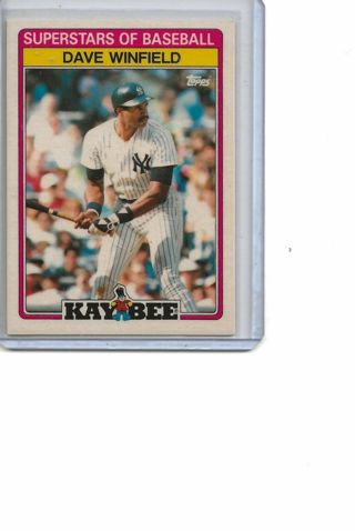 1989 KAYBEE SUPERSTARS OF BASEBALL #32 HALL OF FAME DAVE WINFIELD