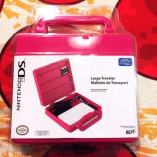 NEW Nintendo DS lite Video Game Console System HEAVY DUTY Traveler Storage Case Mini Pink Suitcase