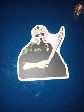 Jason Friday The 13th Horror Movie Reusable Waterproof Fade proof Sticker Decal