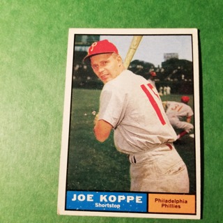 1961 - TOPPS BASEBALL CARD NO. 179 - JOE KOPPE - PHILLIES