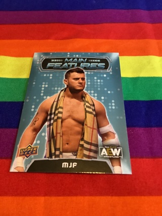 WWE 2022 Upper Deck Main Features AEW Wrestling Card #MF-9 MJF