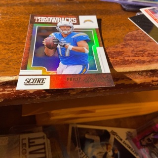 2019 panini score throwbacks Philip rivers football card 