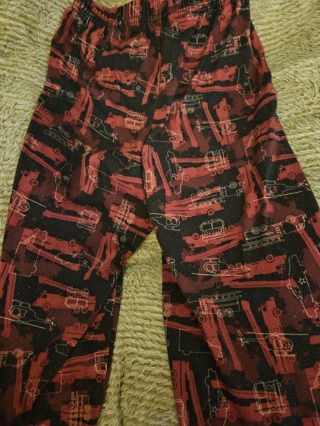 Boy’s Black and red Firetruck Pajama pants