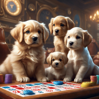 Listia Digital Collectible: Puppies Playing Bingo