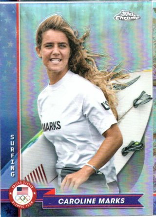 2024 Topps Chrome Olympics Caroline Marks Refractor #37