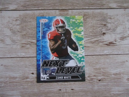 Sage Next Level Zamir White RB football trading card number 82 