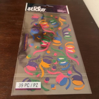 Sticko party streamer stickers 