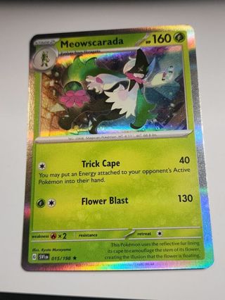 Pokemon Meowcarada holo rare 015/198