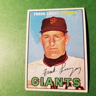 1967 - TOPPS BASEBALL CARD NO. 279 FRANK LINZY - GIANTS