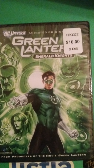 unopened dvd green lantern emerald knights free shipping