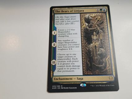 Magic the gathering mtg The Bears of Littjara rare card Kaldheim