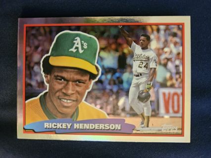 2022 Topps Archives 1988 Topps Big Foil Rickey Henderson